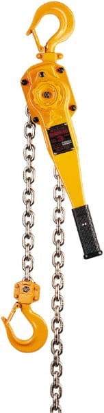 Harrington Hoist - 6,000 Lb Lifting Capacity, 20' Lift Height, Lever Hoist - Made from Chain, 69 Lb Avg Pull to Lift Rated Load, 1 Chain - Americas Industrial Supply