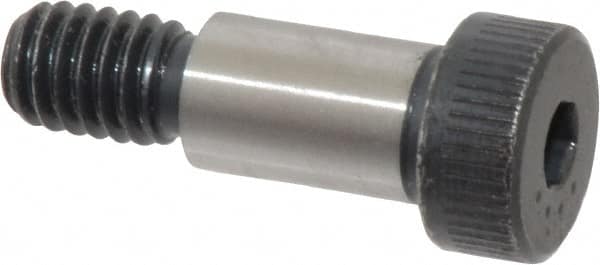 Made in USA - 3/8" Shoulder Diam x 5/8" Shoulder Length, 5/16-18 UNC, Hex Socket Shoulder Screw - 8 Alloy Steel, 0.543 to 0.562" Head Diam - Americas Industrial Supply