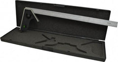 SPI - 2 Piece, 18" Combination Square Set - 1/32 & 1/64" (English/Metric) Graduation, Hardened Steel Blade, Cast Iron Square Head - Americas Industrial Supply