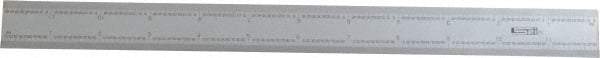 SPI - 12 Inch Long Blade, 16R Graduation Combination Square Blade - Baked Enamel Coated, 1/100, 1/64, 1/50 and 1/32 Inch Graduation - Americas Industrial Supply