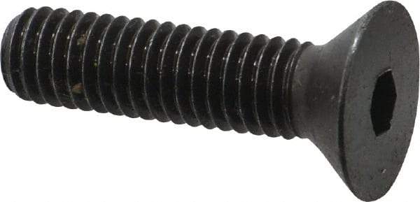 Made in USA - 3/8-16 UNC Hex Socket Drive, 82° Flat Screw - Alloy Steel, Black Oxide Finish, Fully Threaded, 1-1/2" OAL - Americas Industrial Supply