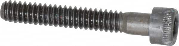 Made in USA - #10-24 UNC Hex Socket Drive, Socket Cap Screw - Alloy Steel, Black Oxide Finish, Partially Threaded, 1-1/4" Length Under Head - Americas Industrial Supply