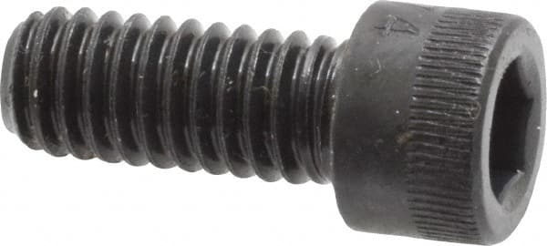 Made in USA - 5/16-18 UNC Hex Socket Drive, Socket Cap Screw - Alloy Steel, Black Oxide, Partially Threaded, 1-3/4" Length Under Head - Americas Industrial Supply