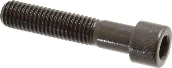 Made in USA - 1/2-13 UNC Hex Socket Drive, Socket Cap Screw - Alloy Steel, Black Oxide Finish, Partially Threaded, 2-1/2" Length Under Head - Americas Industrial Supply
