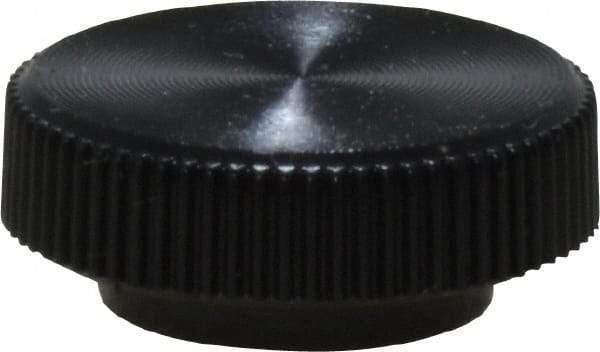 Made in USA - Knurled Plastic Thumb Screw - 5/8" OAL, 5/8" Head Diam x 1/4" Head Height - Americas Industrial Supply