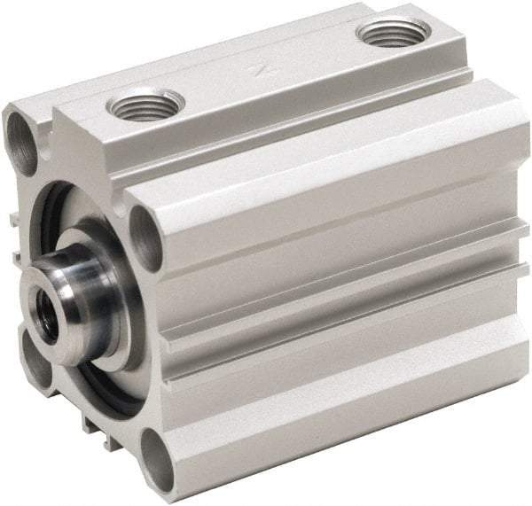 ARO/Ingersoll-Rand - 25mm Stroke x 100mm Bore Double Acting Air Cylinder - 3/8 Port, 3/4-16 Rod Thread, 140 Max psi, 15 to 140°F - Americas Industrial Supply