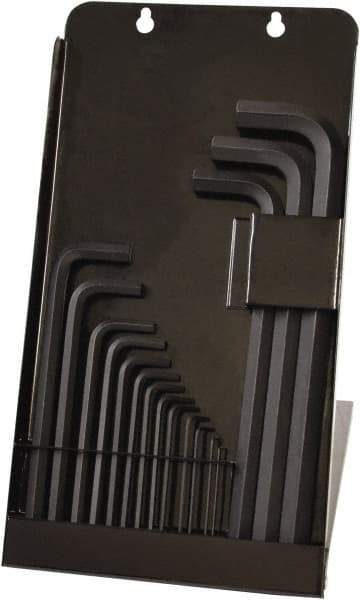 Bondhus - 16 Piece L-Key Ball End Hex Key Set - Hex Range 0.05 to 5/8", Protanium High Torque Steel - Americas Industrial Supply