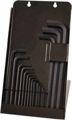 Bondhus - 16 Piece L-Key Ball End Hex Key Set - Hex Range 0.05 to 5/8", Protanium High Torque Steel - Americas Industrial Supply
