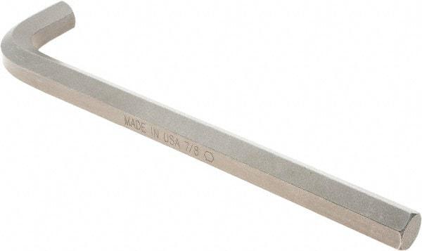 Paramount - 7/8" Hex, Long Arm, Hex Key - 12-45/64" OAL, Protanium High Torque Steel, Inch System of Measurement - Americas Industrial Supply