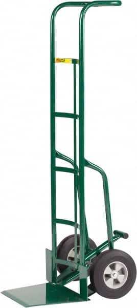 Little Giant - 800 Lb Capacity 60" OAH Hand Truck - Continuous Handle, Steel, Solid Rubber Wheels - Americas Industrial Supply
