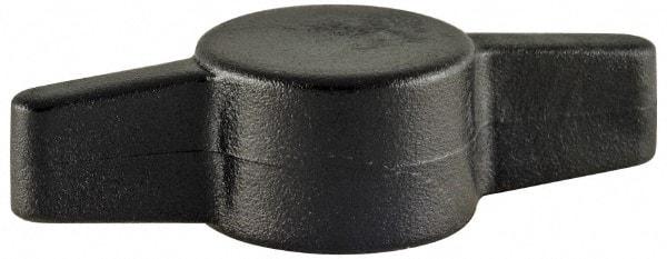 Made in USA - Tee Plastic Thumb Screw - 1" OAL, 1" Head Diam x 1/4" Head Height - Americas Industrial Supply