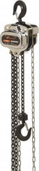 Ingersoll-Rand - 1,100 Lb Lifting Capacity, 20' Lift Height, Hand Hoist - Made from Chain, 25' Overhaul to Lift 1', 1 Chain - Americas Industrial Supply
