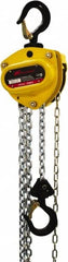Ingersoll-Rand - 2,200 Lb Lifting Capacity, 15' Lift Height, Hand Hoist - Made from Chain, 44' Overhaul to Lift 1', 1 Chain - Americas Industrial Supply