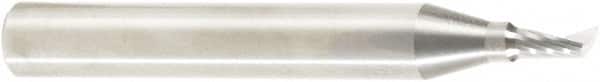 Amana Tool - 1/8" Cutting Diam x 1/4" Length of Cut, 1 Flute, Upcut Spiral Router Bit - Uncoated, Right Hand Cut, Solid Carbide, 2" OAL x 1/4" Shank Diam, 30° Helix Angle - Americas Industrial Supply