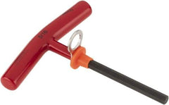 Proto - 5/16" Hex, Tethered T-Handle Cushion Grip, Hex Key - 6" OAL, Alloy Steel, Inch System of Measurement - Americas Industrial Supply