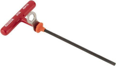 Proto - 5/32" Hex, Tethered T-Handle Cushion Grip, Hex Key - 6" OAL, Alloy Steel, Inch System of Measurement - Americas Industrial Supply