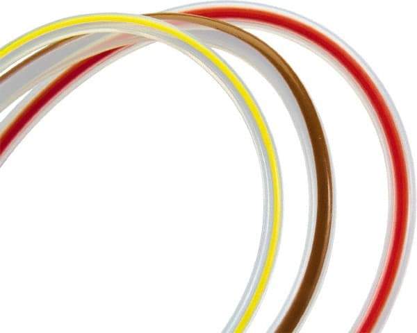 Parker - 3/16" ID x 5/16" OD, 1/16" Wall Thickness, 25' Long, PTFE Tube - Red Stripe, 222 Max psi, -100 to 500°F - Americas Industrial Supply