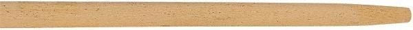 Rubbermaid - 60 x 1-1/8" Wood Handle for Push Brooms - Tapered Connection, Tan - Americas Industrial Supply