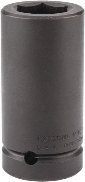 Proto - 1" Drive 30mm Deep Impact Socket - 6 Points, 4" OAL - Americas Industrial Supply