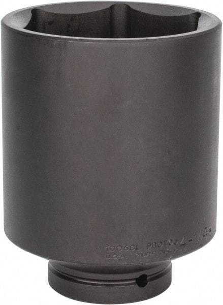 Proto - 1" Drive 4-1/4" Deep Impact Socket - 6 Points, 7" OAL - Americas Industrial Supply