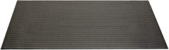Ability One - 5' Long x 3' Wide, Dry Environment, Anti-Fatigue Matting - Black, Vinyl with Vinyl Sponge Base, Beveled - Americas Industrial Supply