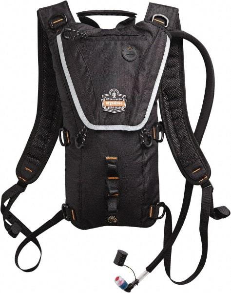 Ergodyne - Premium Low Profile Black Hydration Backpack - 17 Inch Long x 10-1/2 Inch Wide x 2-1/2 Inch Deep, 70 Ounce Reservoir Capacity - Americas Industrial Supply