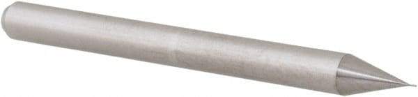 Accupro - 0.007" Diam, 0.021" LOC, 2 Flute Solid Carbide Ball End Mill - Uncoated, Single End, 1-1/2" OAL, 1/8" Shank Diam, Spiral Flute - Americas Industrial Supply