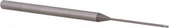 Accupro - 1/32" Diam, 0.046" LOC, 3 Flute Solid Carbide Ball End Mill - Uncoated, Single End, 2-1/2" OAL, 1/8" Shank Diam, Spiral Flute - Americas Industrial Supply