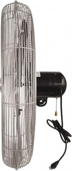 Maxess Climate Control Technologies - 30" Blade, 1/4 hp, 5,300, 6,200 & 7,800 CFM, Oscillating Industrial Circulation Fan - Back-Mounted, 120 VAC Volts, 1.60-1.90 Amps, 3 Speed - Americas Industrial Supply