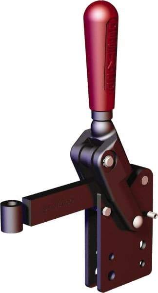 De-Sta-Co - 2,248 Lb Holding Capacity, Vertical Handle, Manual Hold Down Toggle Clamp - 90° Handle Movement, 120° Bar Opening, Solid Bar, Straight Base, Oxide Finish, Forged Alloy Steel - Americas Industrial Supply