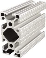 80/20 Inc. - 72 Inches Long x 1-1/2 Inches Wide x 3 Inches High, T Slotted Aluminum Extrusion - 1.7288 Square Inches, Clear Anodized Finish - Americas Industrial Supply