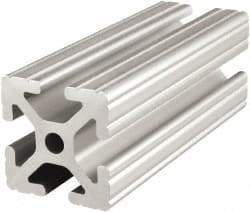 80/20 Inc. - 72 Inches Long x 1-1/2 Inches Wide x 1-1/2 Inches High, T Slotted Aluminum Extrusion - 1.154 Square Inches, Clear Anodized Finish - Americas Industrial Supply