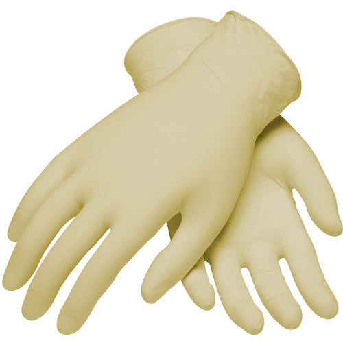 100-322400/L CE Single Use Gloves - Latex - Finger Textured - 7 mil - Class 100 - 9 1/2 Inch - PF - Exact Industrial Supply