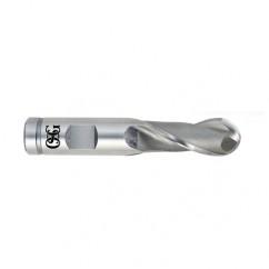1" Dia. - 4-3/4" OAL - VC10-Ball End HP End Mill-2 FL - Americas Industrial Supply