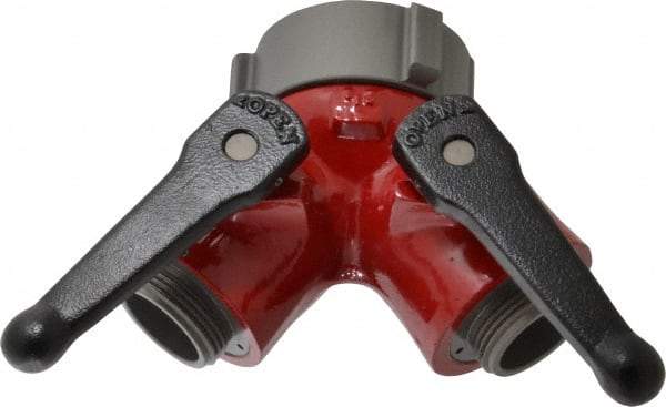 Made in USA - 2-1/2" Pipe, NST Steel WYE Gate Valve - Union Bonnet - Americas Industrial Supply