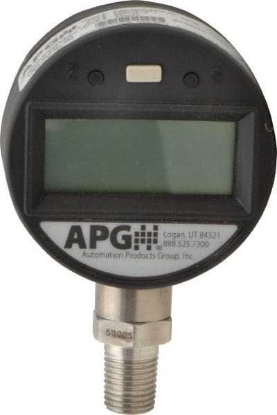 Made in USA - 2-1/2" Dial, 1/4 Thread, 0-5,000 Scale Range, Pressure Gauge - Americas Industrial Supply