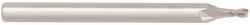 Niagara Cutter - 0.028", 0.042" LOC, 1/8" Shank Diam, 1-1/2" OAL, 2 Flute, Solid Carbide Square End Mill - Single End, Uncoated, Spiral Flute, Centercutting, Right Hand Cut, Right Hand Flute, Series MES230 - Americas Industrial Supply
