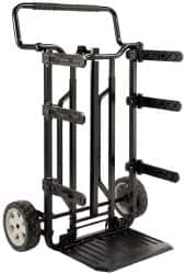 DeWALT - 175 Lb Capacity 37-5/8" OAH DS Carrier - 16-1/2 x 11-1/2" Base Plate, Swept Back, Continuous Handle, Steel/Plastic/Rubber, Rubber Wheels - Americas Industrial Supply