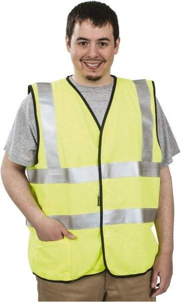 OccuNomix - Size 2XL Flame Resistant/Retardant Yellow Solid General Purpose Vest - 48 to 50" Chest, ANSI 107-2015, ASTM F1506, ATPV=5.4 cal/Sq cm, NFPA 70E/HRC=1, Hook & Loop Closure, 1 Pocket, Modacrylic/Aramid Blend - Americas Industrial Supply