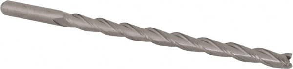 Accupro - 1/8", 1-7/8" LOC, 1/8" Shank Diam, 3" OAL, 3 Flute, Solid Carbide Square End Mill - Single End, Uncoated, Spiral Flute, 30° Helix, Centercutting, Right Hand Cut, Right Hand Flute, Series Miniature - Americas Industrial Supply