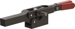 De-Sta-Co - 1,299 Lb Holding Capacity, Horizontal Handle, Manual Hold Down Toggle Clamp - 69° Handle Movement, 90° Bar Opening, Solid Bar, Solid Base, Oxide Finish, Forged Alloy Steel - Americas Industrial Supply