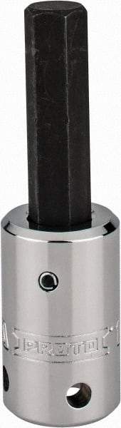 Proto - 1/2" Drive, 1/2" Hex Bit Socket - 3-5/8" OAL, 1-7/8" Bit Length, Tethered - Americas Industrial Supply