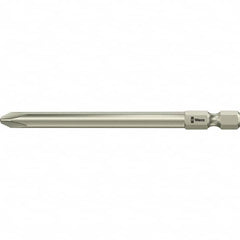 Wera - #1, Phillips Screwdriver Bit - 1/4" Drive, 3-1/2" OAL - Americas Industrial Supply