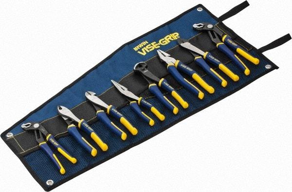 Irwin - 8 Piece Plier Set - Comes in Tool Roll - Americas Industrial Supply