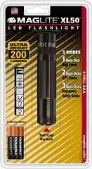 Mag-Lite - LED Bulb, 200 Lumens, Industrial/Tactical Flashlight - Black Aluminum Body, 3 AAA Alkaline Batteries Included - Americas Industrial Supply