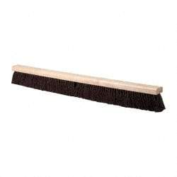 PRO-SOURCE - 36" Heavy Duty Palmyra Push Broom - 4" Bristle Length, Wood Block, Bolt-On Handle Connection, Handle Sold Separately - Americas Industrial Supply