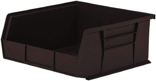 Akro-Mils - 50 Lb. Load Capacity, 10-7/8" Deep, Black Polymer Hopper Stacking Bin - 5" High x 11" Wide x 10-7/8" Long - Americas Industrial Supply