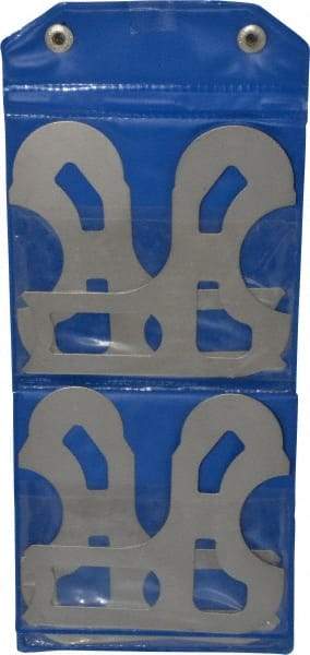 Value Collection - 10 Piece, 0.55 to 1 Inch Radius, Steel Radius Gage Set - Satin Chrome Coated - Americas Industrial Supply