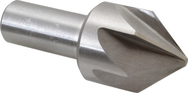 Interstate - 1-3/4" Head Diam, 1" Shank Diam, 6 Flute 82° Cobalt Countersink - Americas Industrial Supply