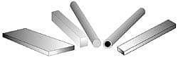 Made in USA - 4 Ft. Long x 3 Inch Wide x 3/4 Inch High, Acetal, Rectangular Plastic Bar - Natural - Americas Industrial Supply